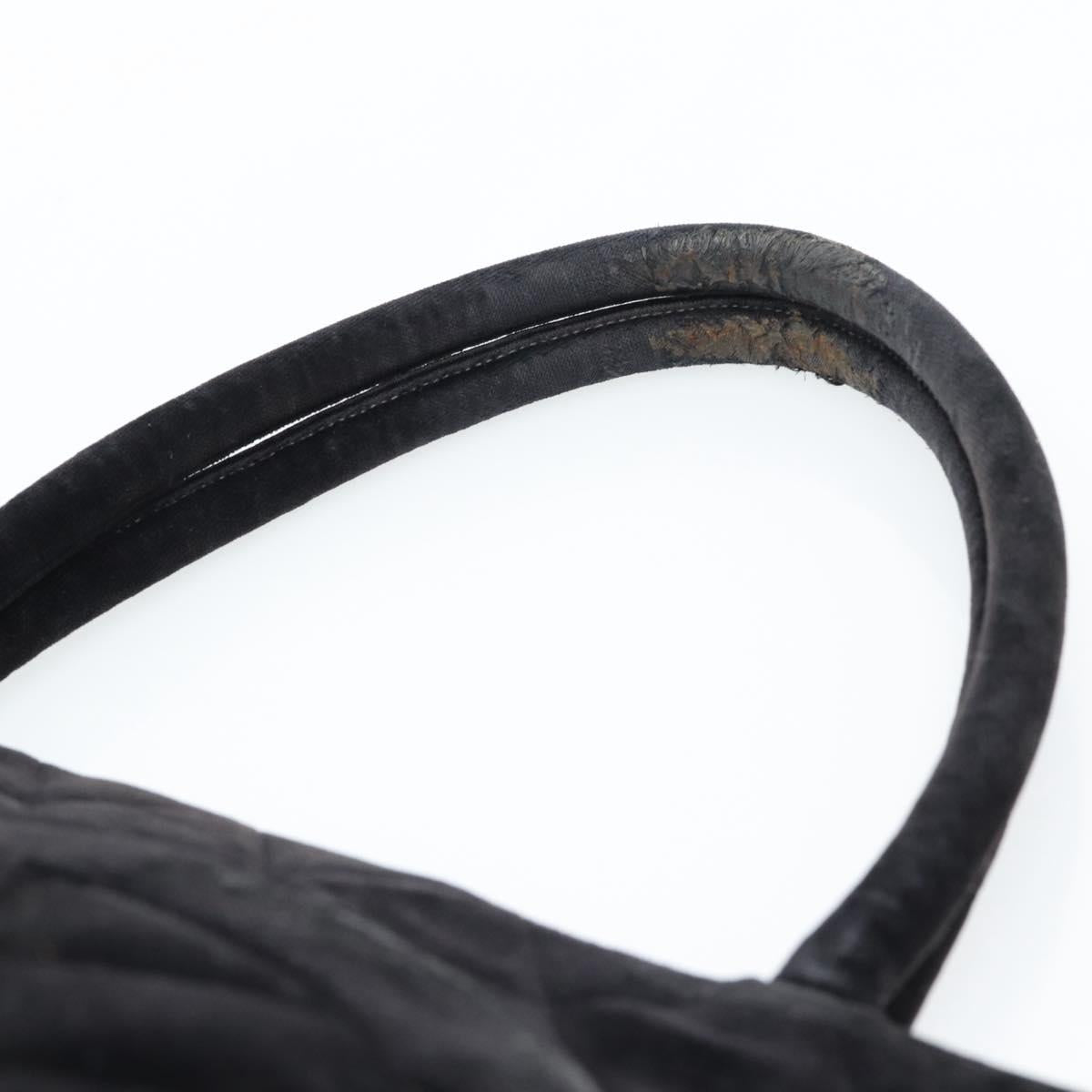 CHANEL Materasse Tote Bag Velor Standard Black CC Auth am5812