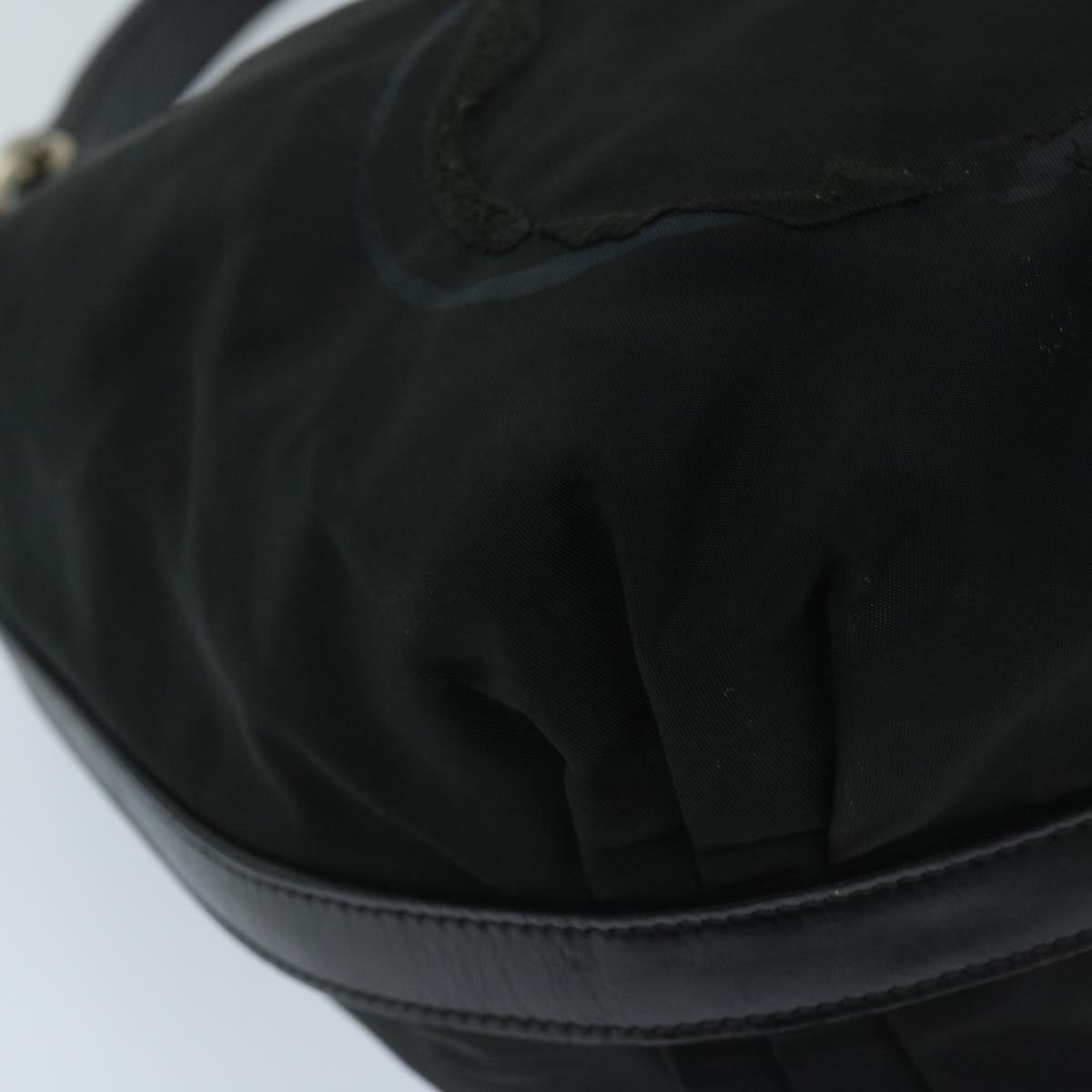 PRADA Shoulder Bag Nylon Black Auth am5930