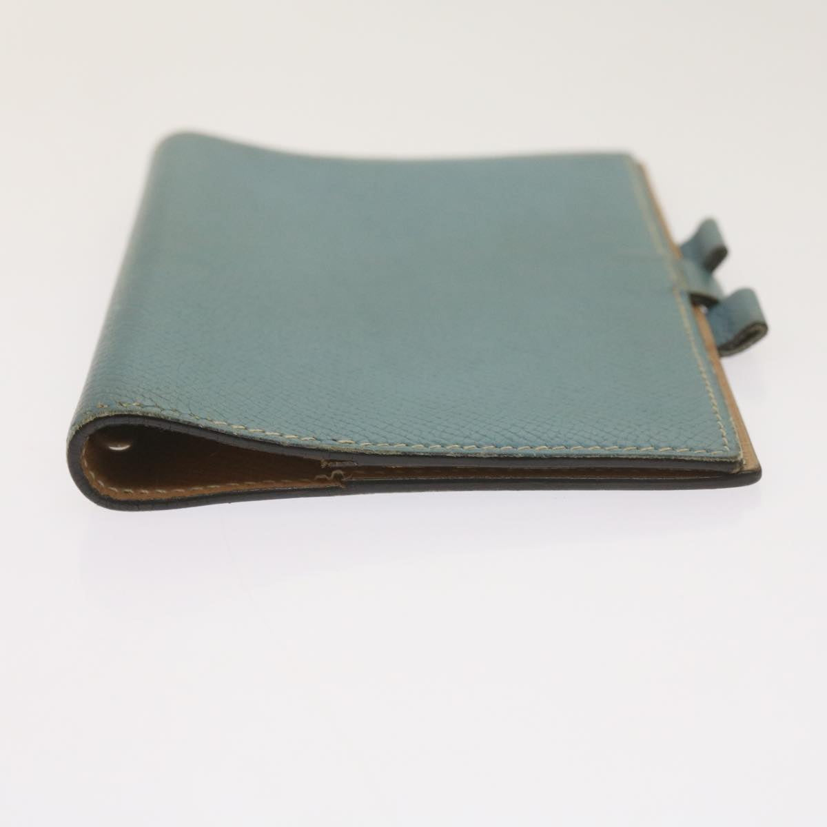HERMES Agenda GM Day Planner Cover Leather Blue Auth am5960