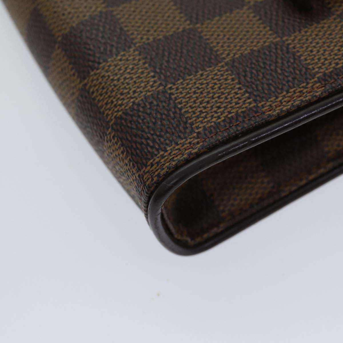 LOUIS VUITTON Damier Ebene Pochette Florentine Waist Bag N51856 LV Auth am6004