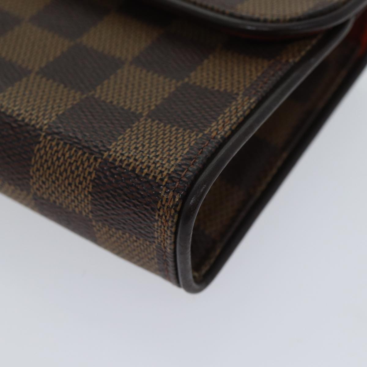 LOUIS VUITTON Damier Ebene Pochette Florentine Waist Bag N51856 LV Auth am6004