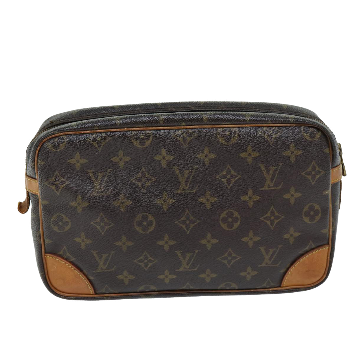 LOUIS VUITTON Monogram Compiegne 28 Clutch Bag M51845 LV Auth am6092
