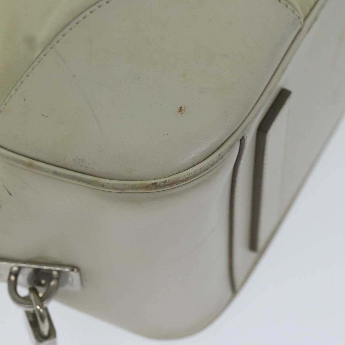 PRADA Shoulder Bag Nylon Beige Auth am6097
