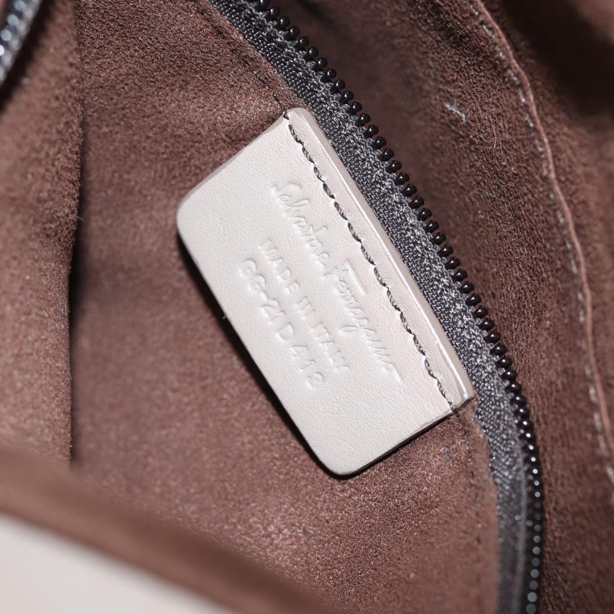 Salvatore Ferragamo Hand Bag Leather Pink Auth am6099