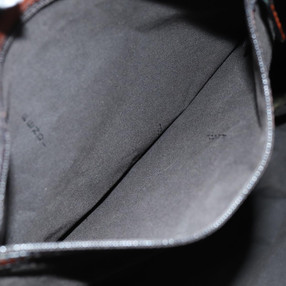 FENDI Zucca Canvas Tote Bag Brown Black Auth am6121