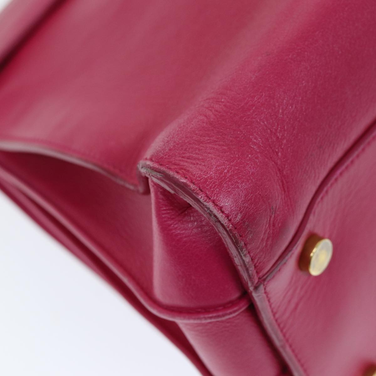 SAINT LAURENT Sac De Jules Hand Bag Leather 2way Pink 324823 Auth am6195