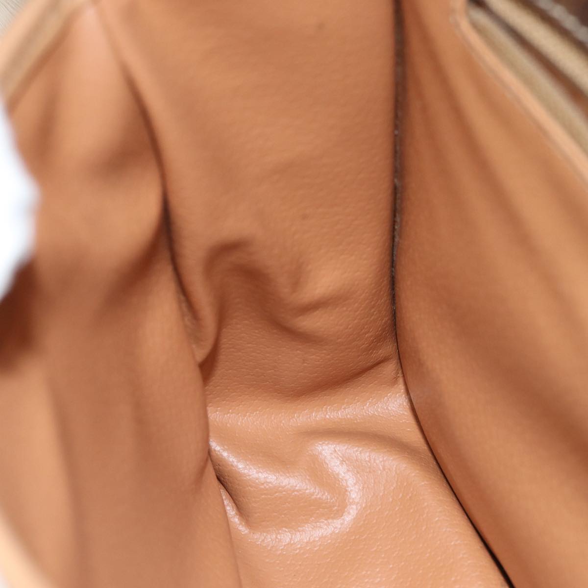 CELINE Macadam Canvas Shoulder Bag PVC Brown Auth am6264