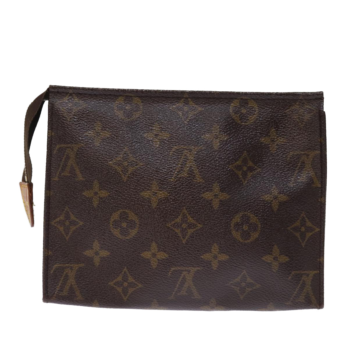 LOUIS VUITTON Monogram Poche Toilette 19 Pouch M47544 LV Auth am6268
