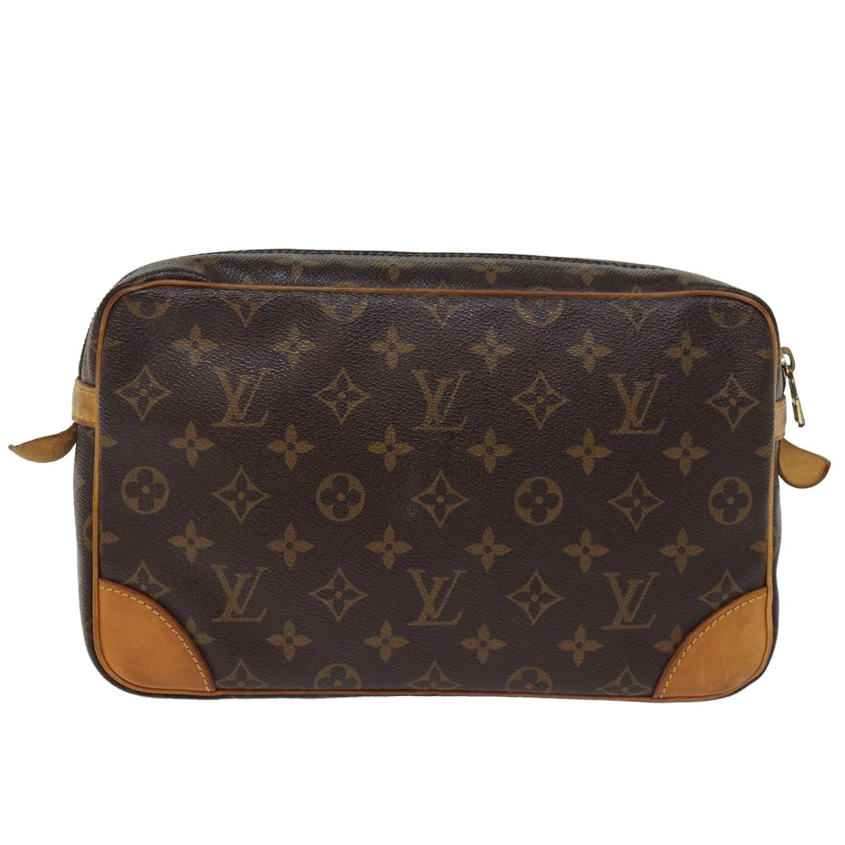LOUIS VUITTON Monogram Compiegne 28 Clutch Bag M51845 LV Auth am6370