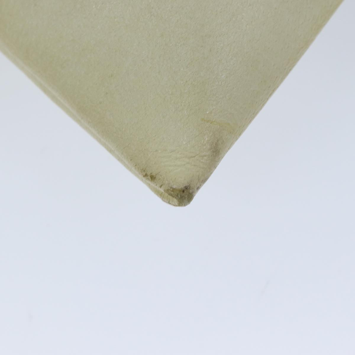 PRADA Tote Bag Canvas Beige Auth am6376