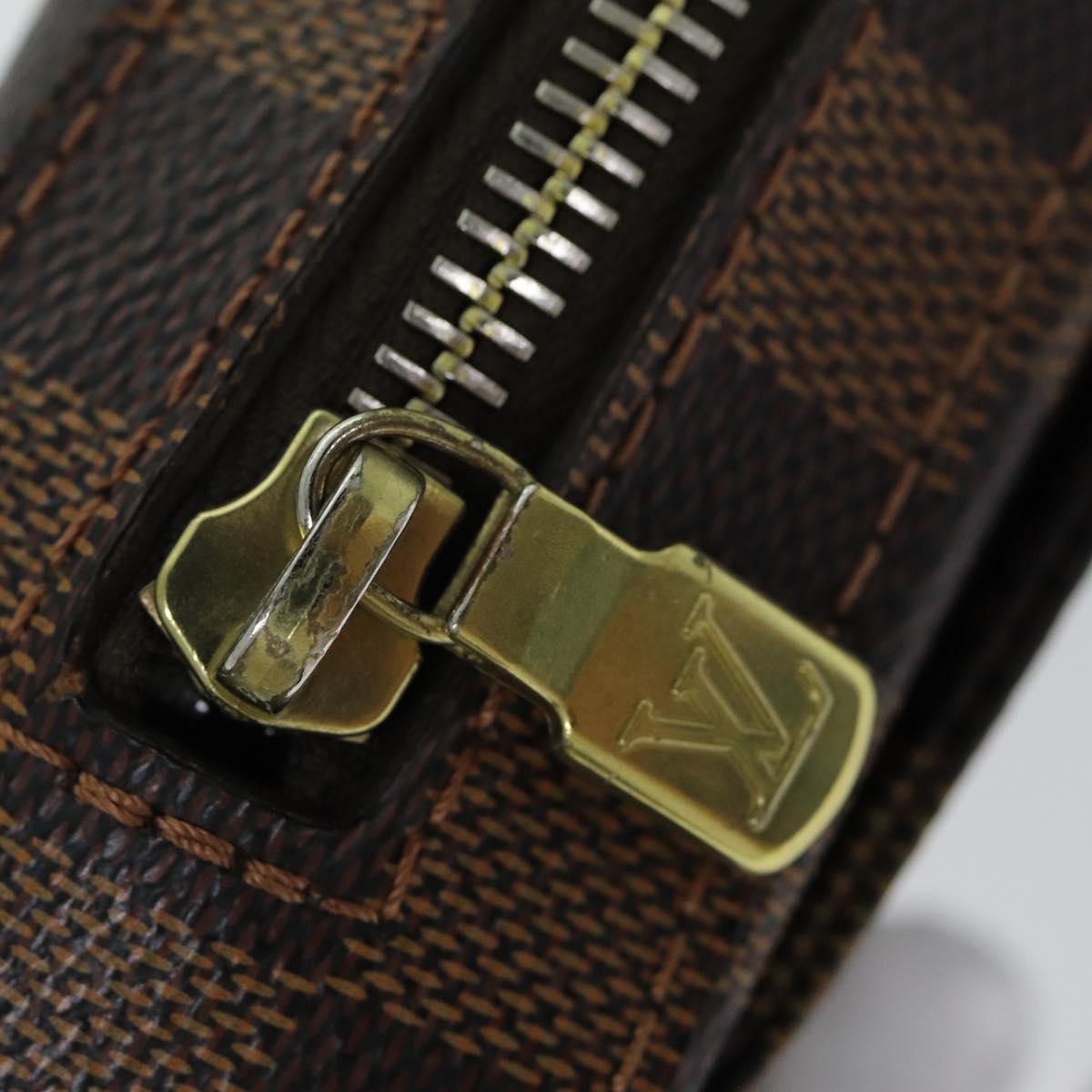 LOUIS VUITTON Damier Ebene Geronimos Shoulder Bag N51994 LV Auth am6396