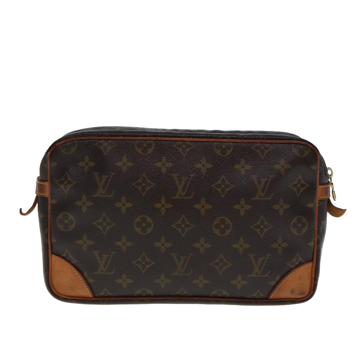 LOUIS VUITTON Monogram Compiegne 28 Clutch Bag M51845 LV Auth am6407