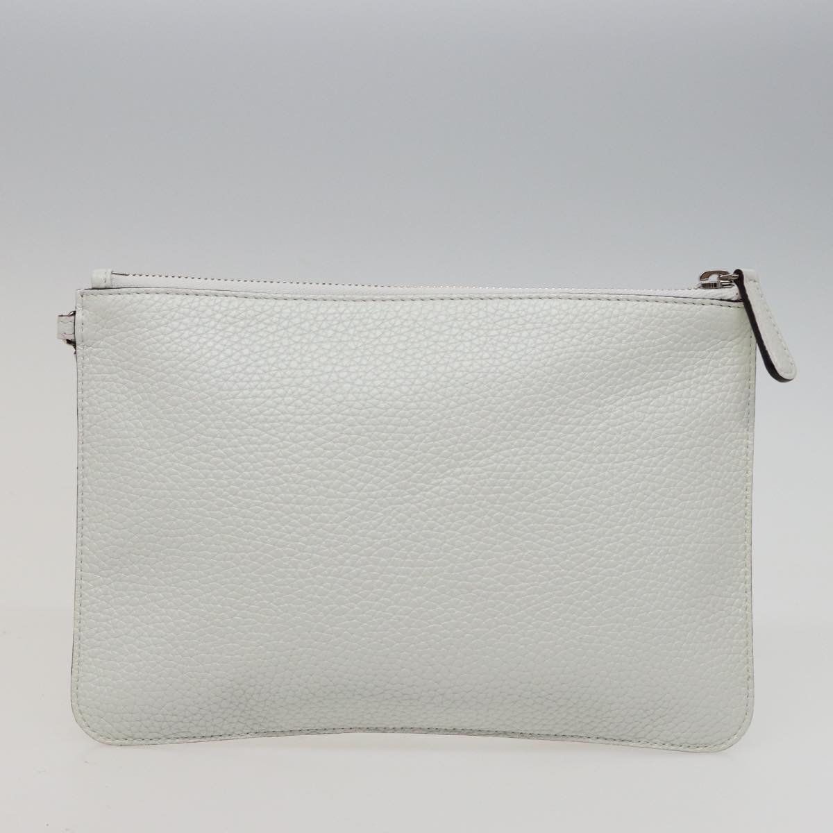 Christian Dior Diorissimo Hand Bag Leather 2way White Auth am6412AV