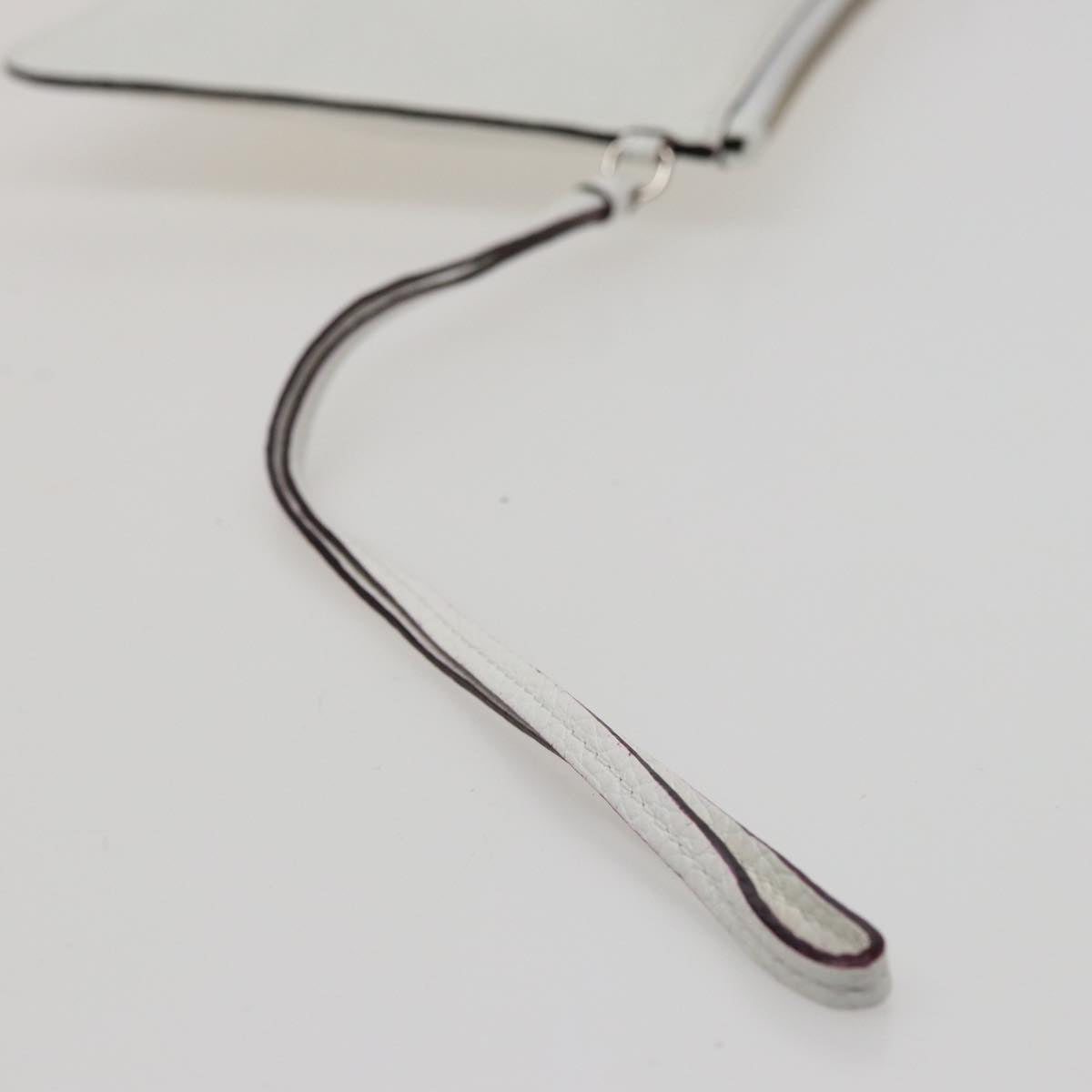 Christian Dior Diorissimo Hand Bag Leather 2way White Auth am6412AV