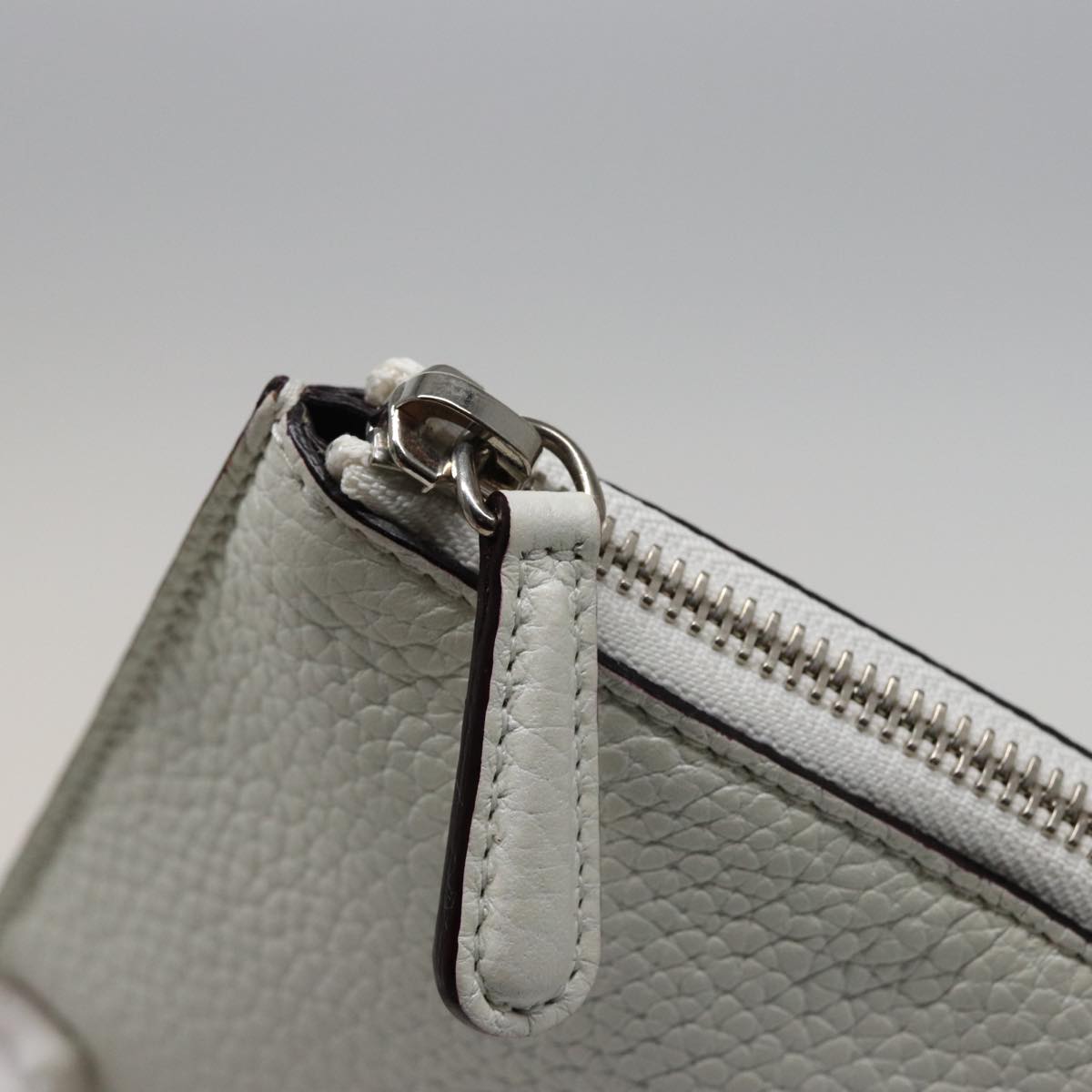Christian Dior Diorissimo Hand Bag Leather 2way White Auth am6412AV