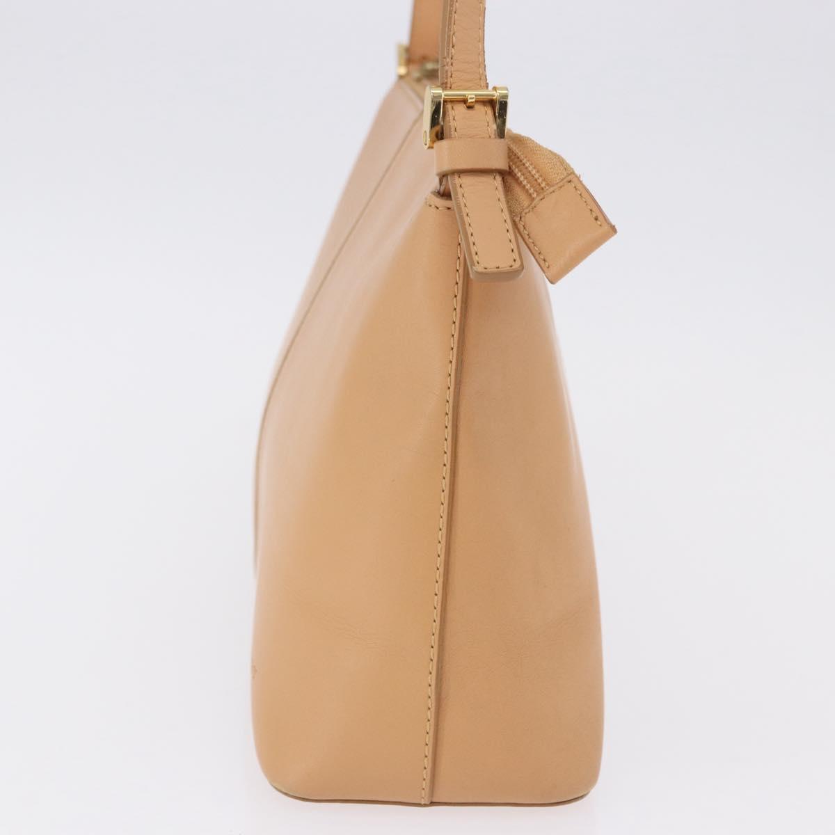 BURBERRY Shoulder Bag Leather Beige Auth am6447