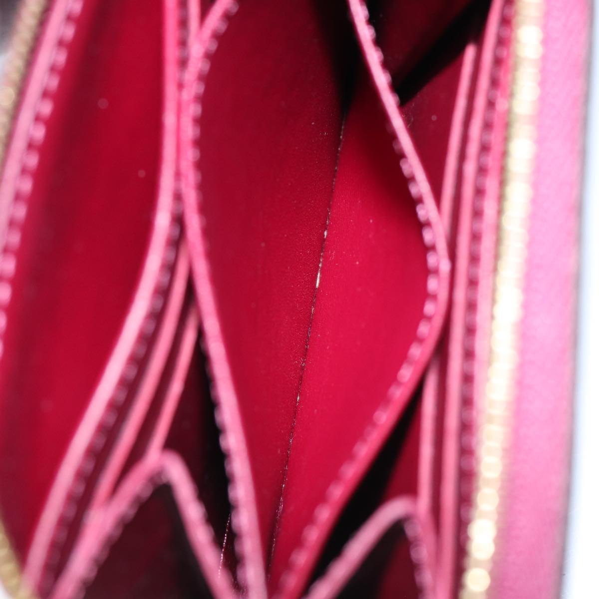 LOUIS VUITTON Monogram Vernis Zippy Coin Purse Wallet Purple M91534 Auth am6485V