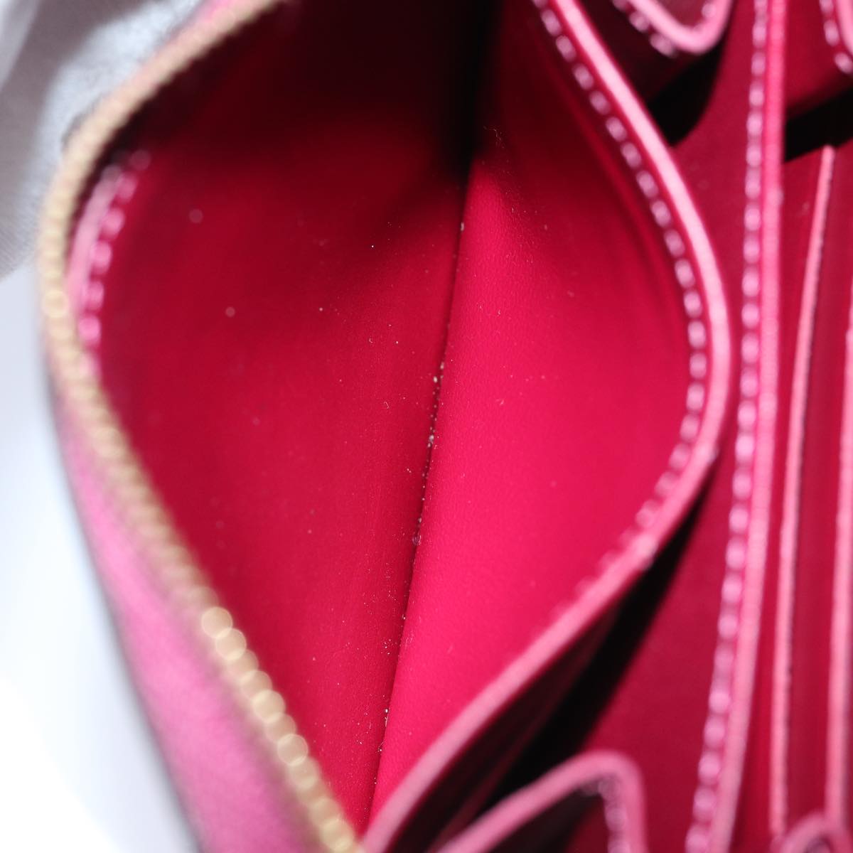 LOUIS VUITTON Monogram Vernis Zippy Coin Purse Wallet Purple M91534 Auth am6485V