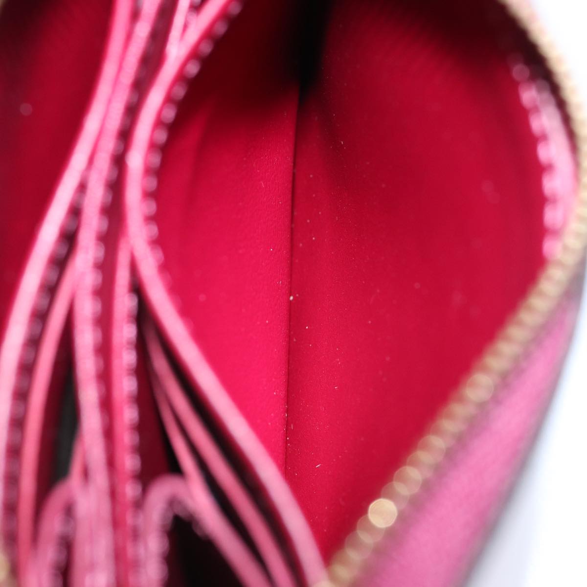 LOUIS VUITTON Monogram Vernis Zippy Coin Purse Wallet Purple M91534 Auth am6485V