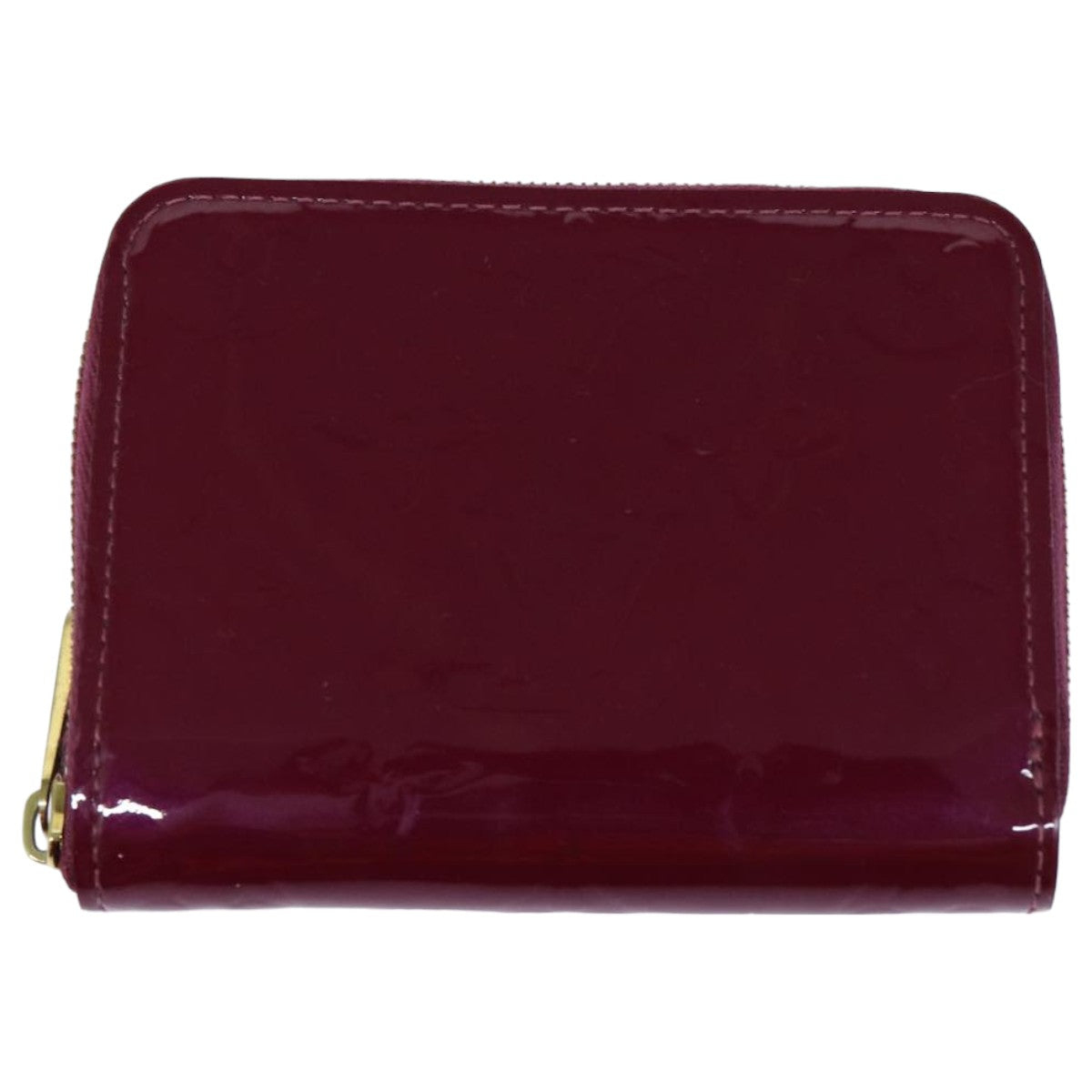 LOUIS VUITTON Monogram Vernis Zippy Coin Purse Wallet Purple M91534 Auth am6485V