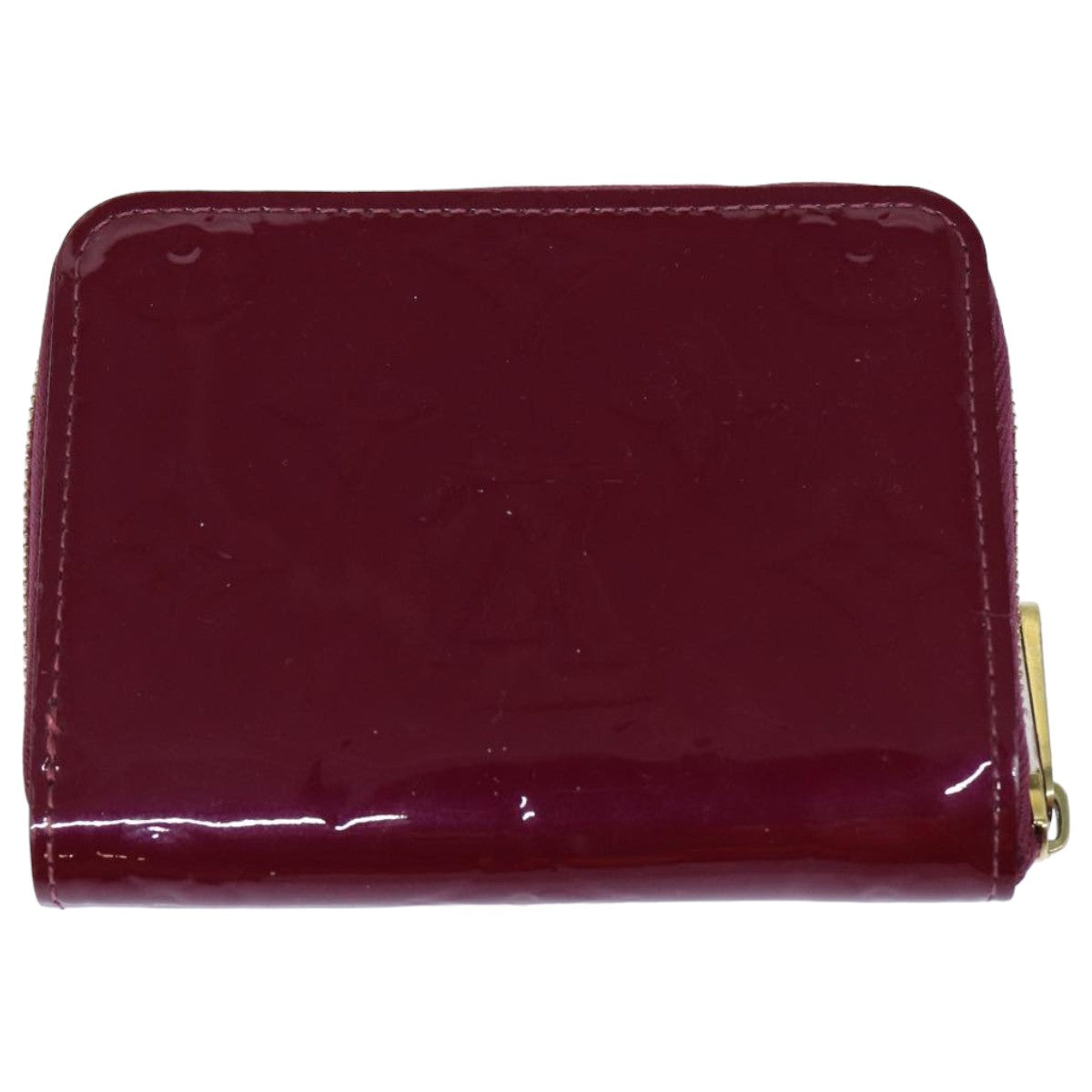 LOUIS VUITTON Monogram Vernis Zippy Coin Purse Wallet Purple M91534 Auth am6485V