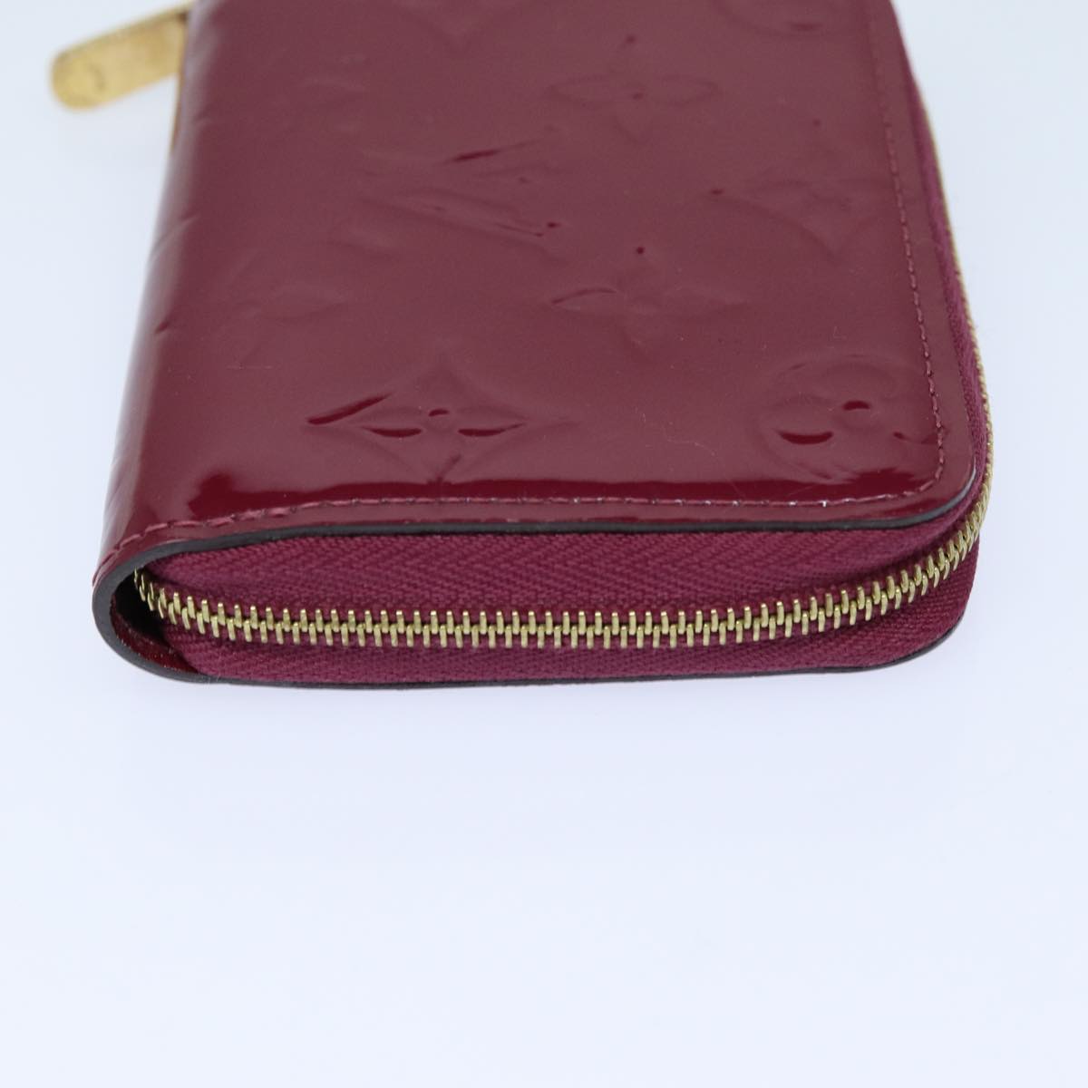 LOUIS VUITTON Monogram Vernis Zippy Coin Purse Wallet Purple M91534 Auth am6485V