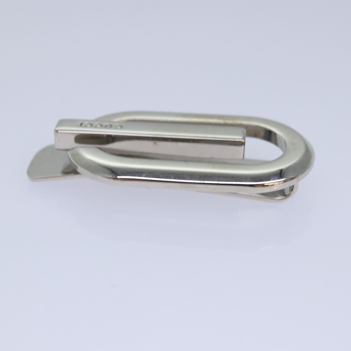 GUCCI Money Clip metal Silver Auth am6487V