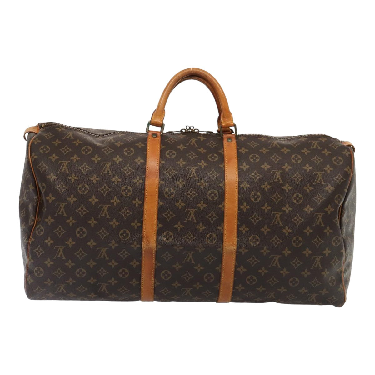 LOUIS VUITTON Monogram Keepall 60 Boston Bag M41422 LV Auth am6591