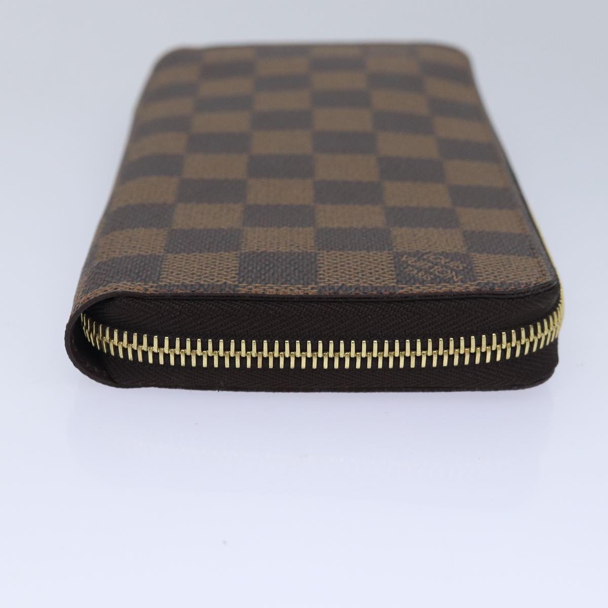 LOUIS VUITTON Damier Ebene Zippy Wallet Long Wallet N41661 LV Auth am6593SV