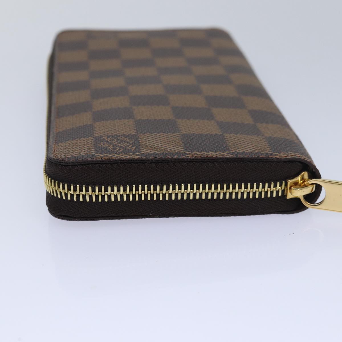 LOUIS VUITTON Damier Ebene Zippy Wallet Long Wallet N41661 LV Auth am6593SV