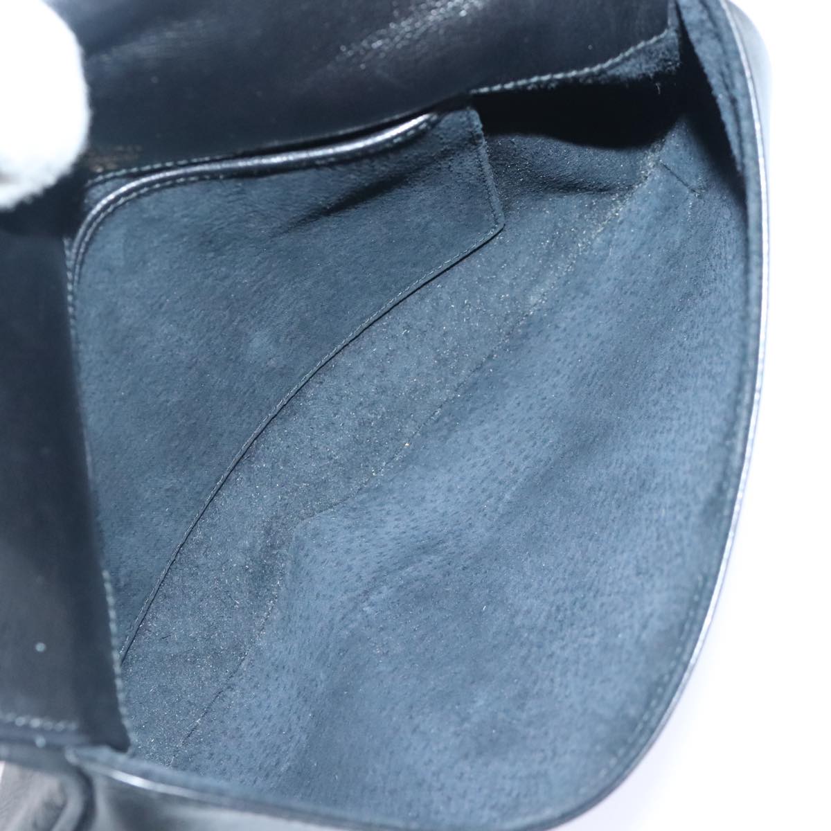 GUCCI Clutch Bag Leather Black Auth am6818A