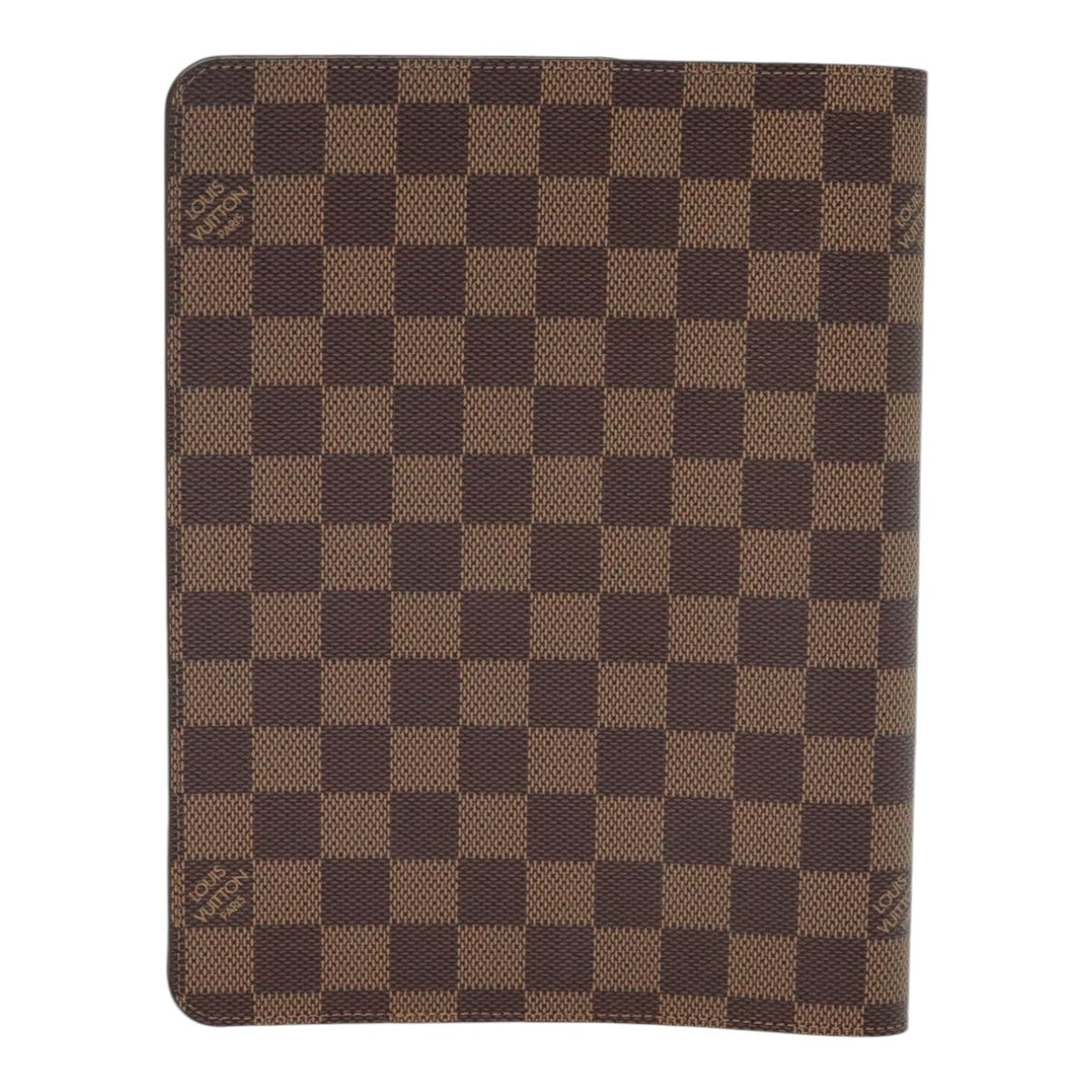 LOUIS VUITTON Damier Ebene Agenda Bureau Day Planner Cover R21065 Auth am6852V