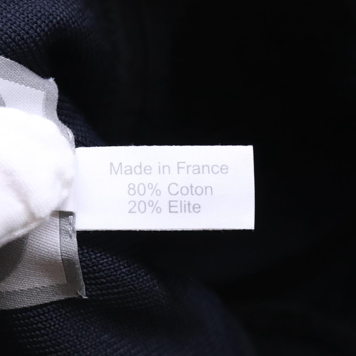 CHANEL Sports Line Hat cotton Black CC Auth am6872V