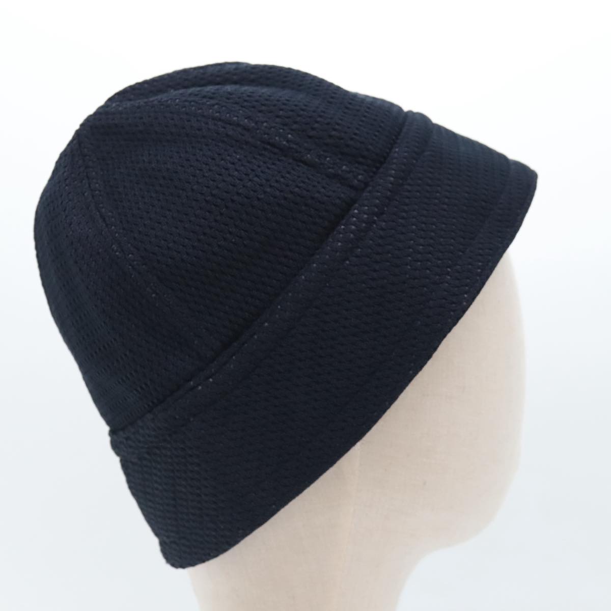 CHANEL Sports Line Hat cotton Black CC Auth am6872V