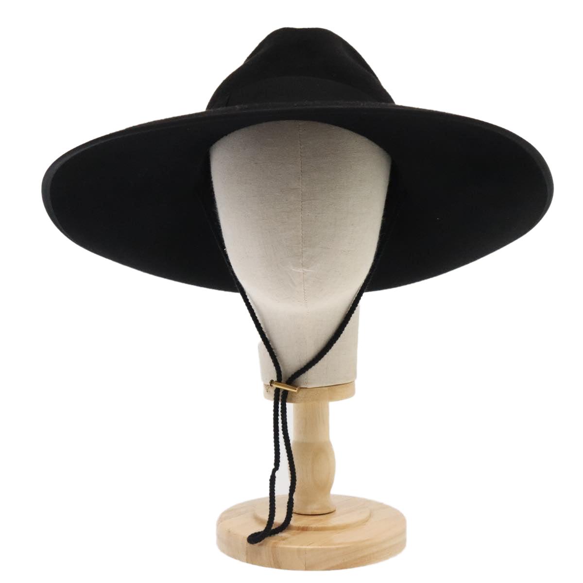 GUCCI Hat Felt XL Black Auth am6942