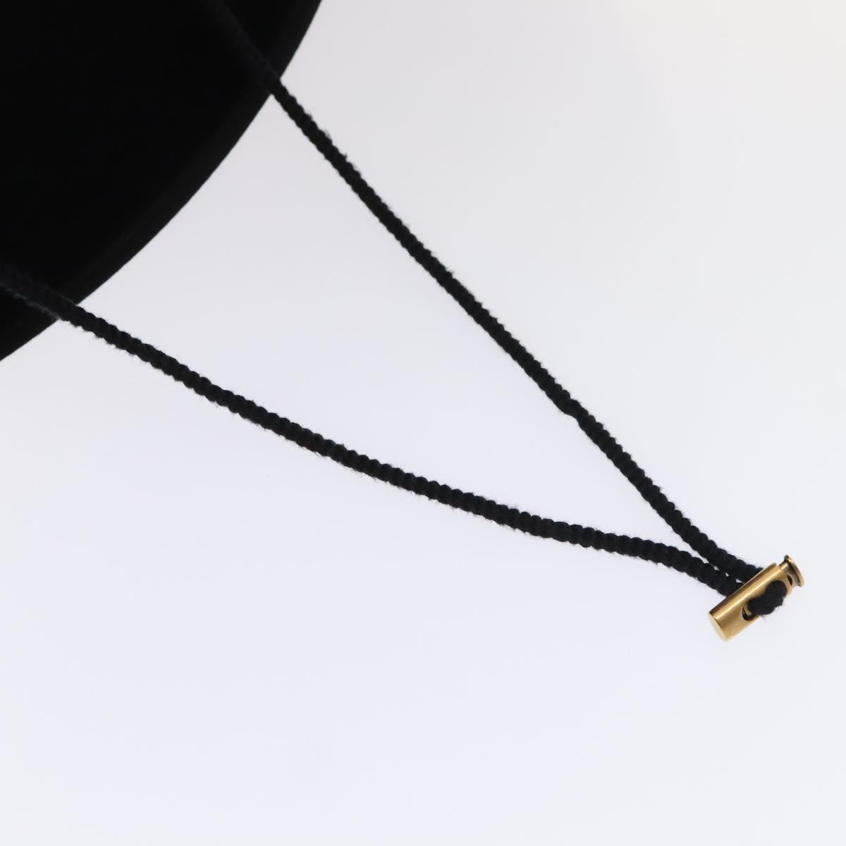 GUCCI Hat Felt XL Black Auth am6942