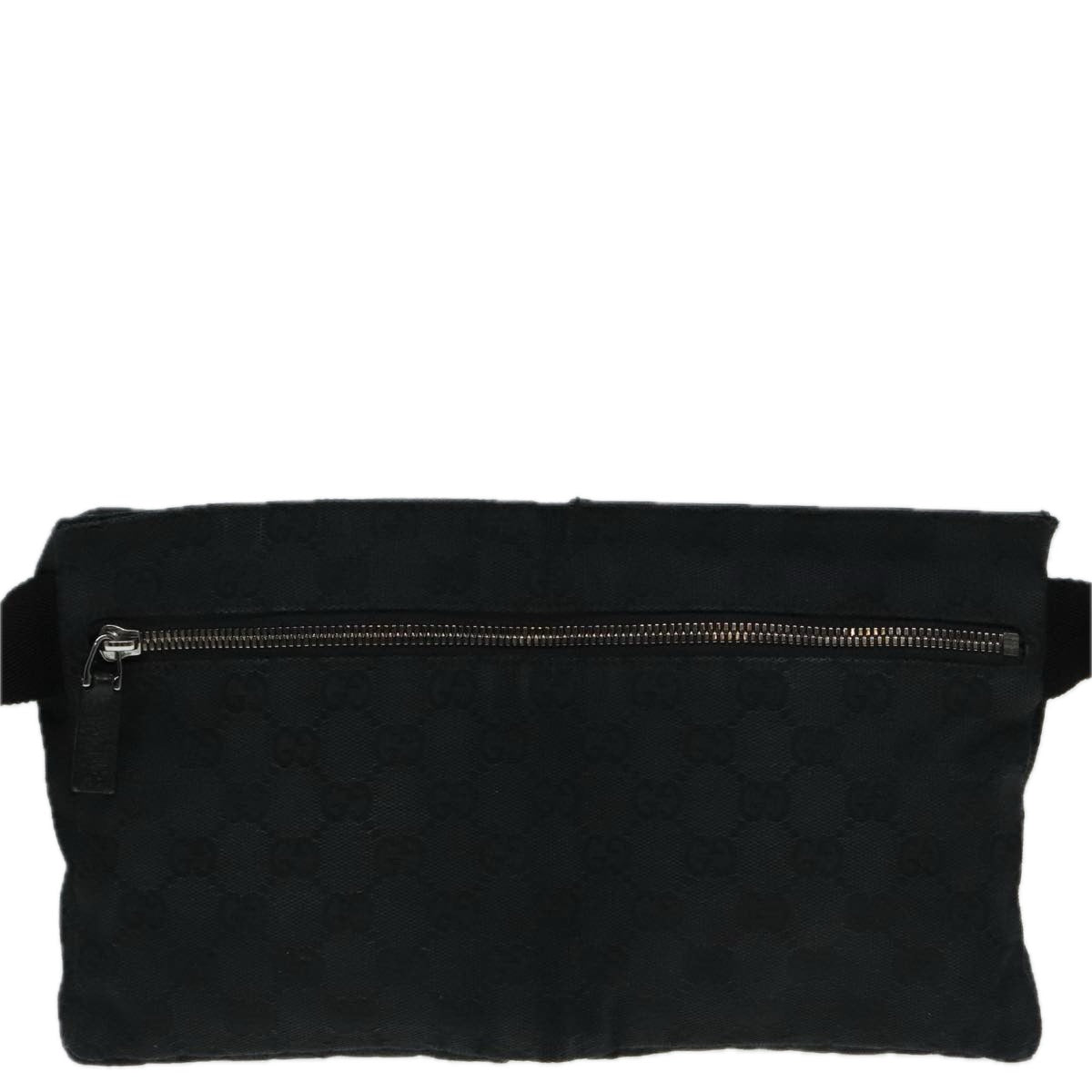 GUCCI GG Canvas Waist bag Black Auth am6986