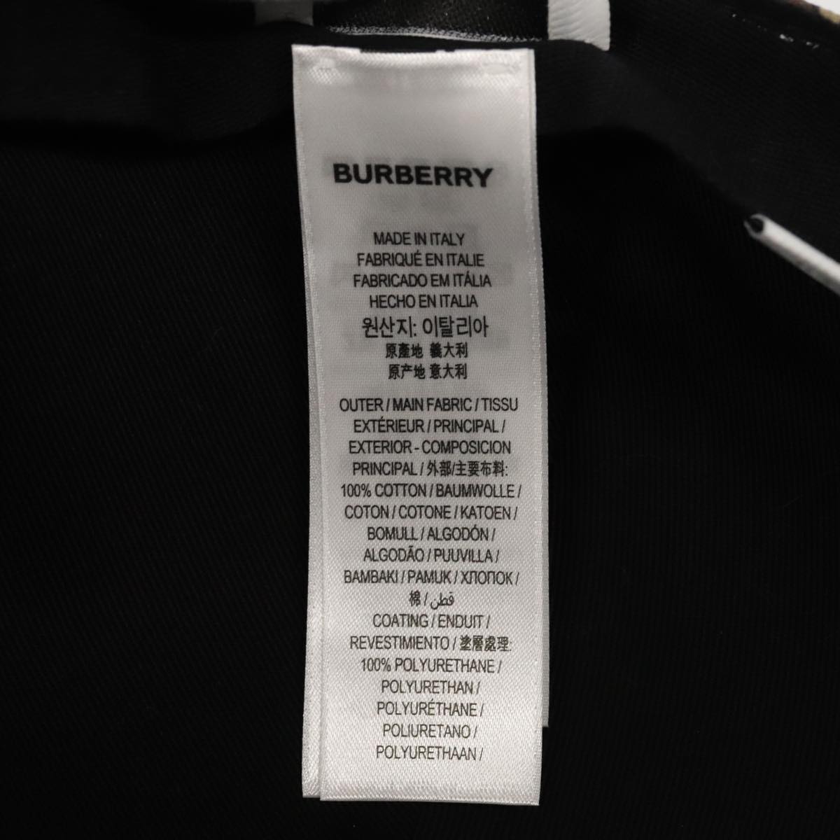 BURBERRY TB Monogram Baseball Cap PVC M Brown 8018971 Auth am7057V