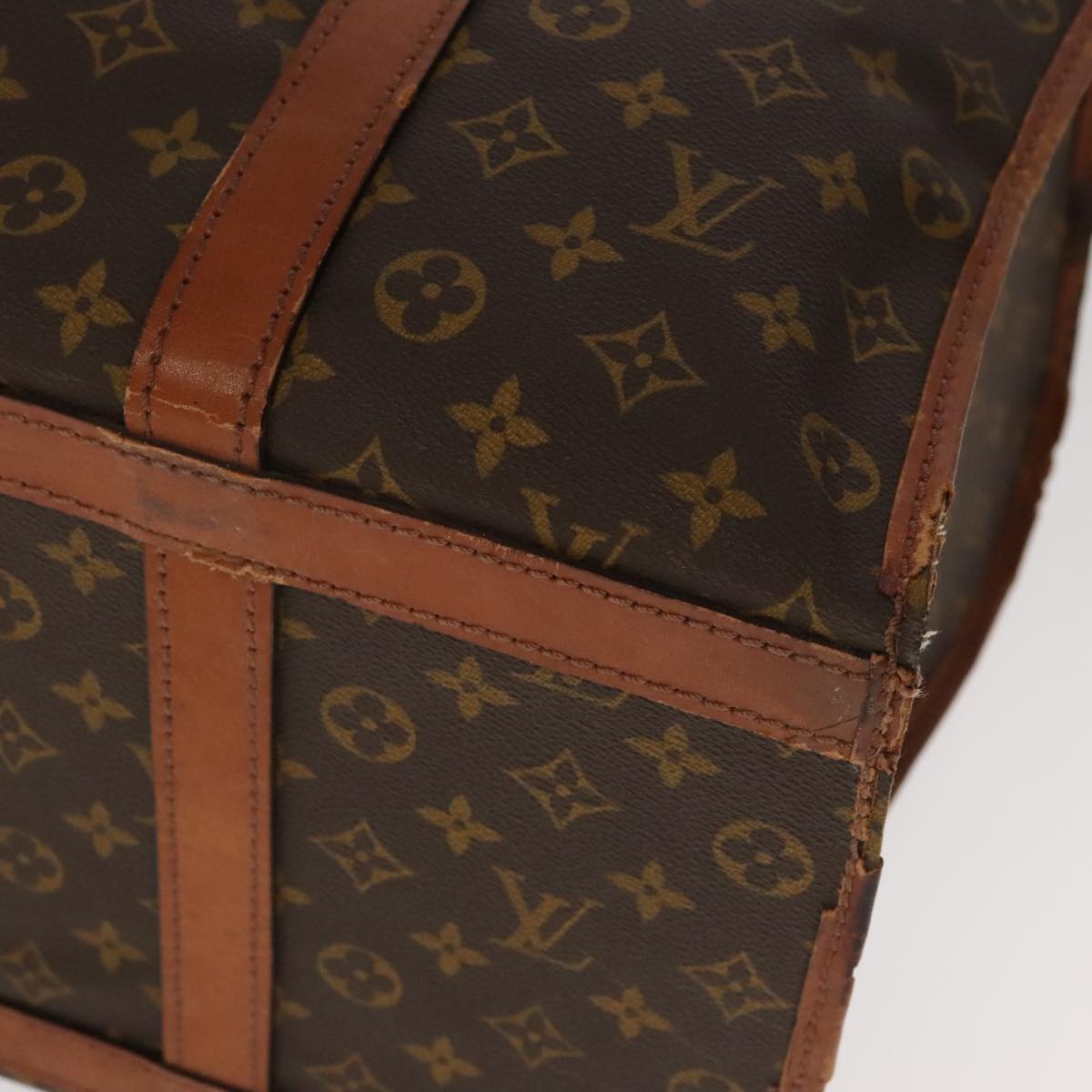 LOUIS VUITTON Monogram Sac Chassour 45 Boston Bag Vintage M41922 LV Auth am7259