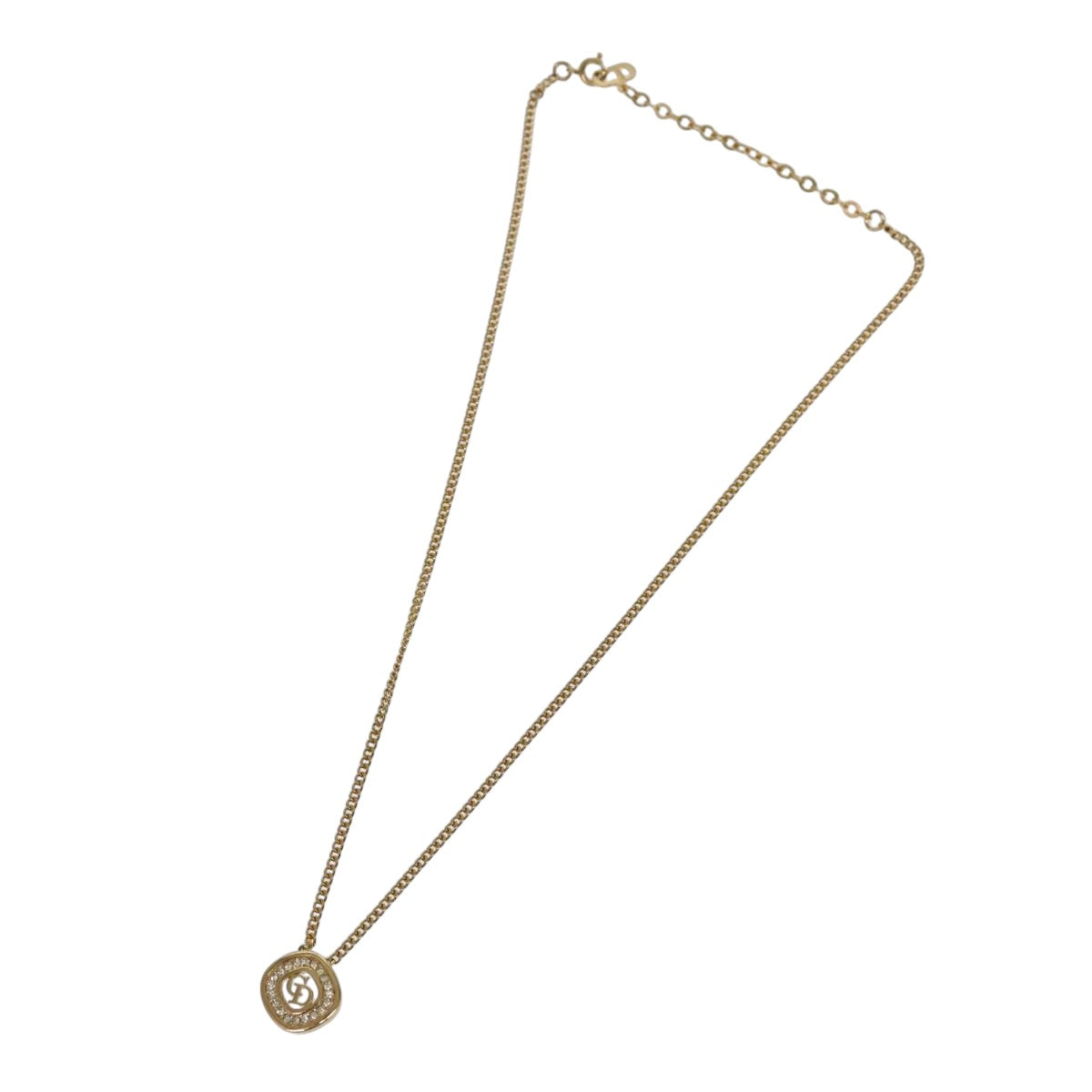 Christian Dior Necklace metal Gold Auth am7262