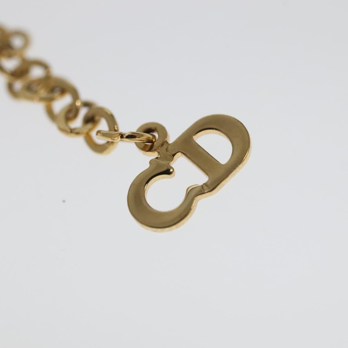 Christian Dior Necklace metal Gold Auth am7262