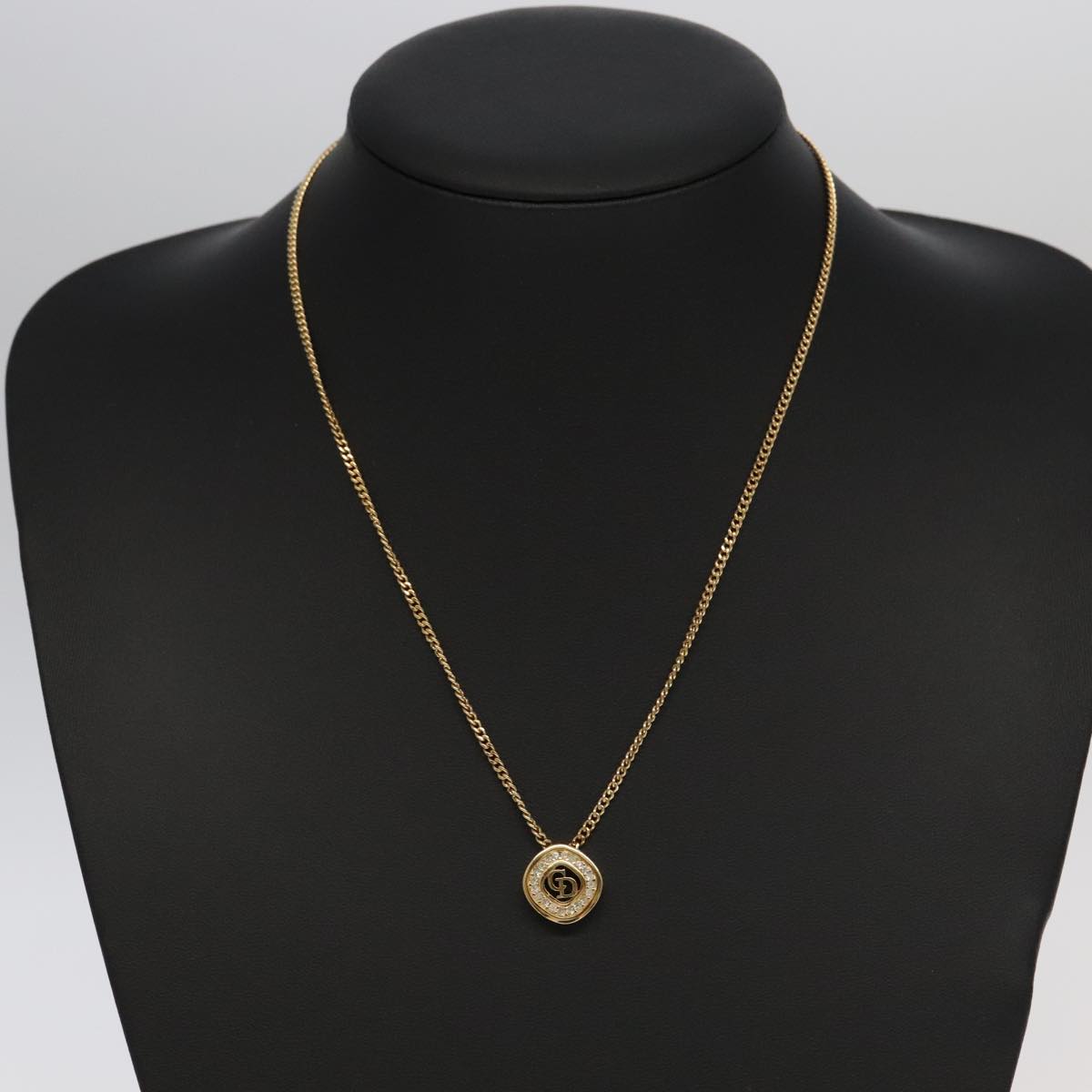 Christian Dior Necklace metal Gold Auth am7262