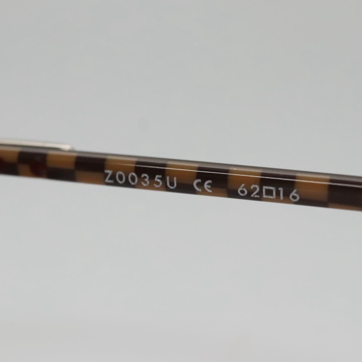 LOUIS VUITTON Damier Conspiration Sunglasses metal Brown Z0035U LV Auth am7330