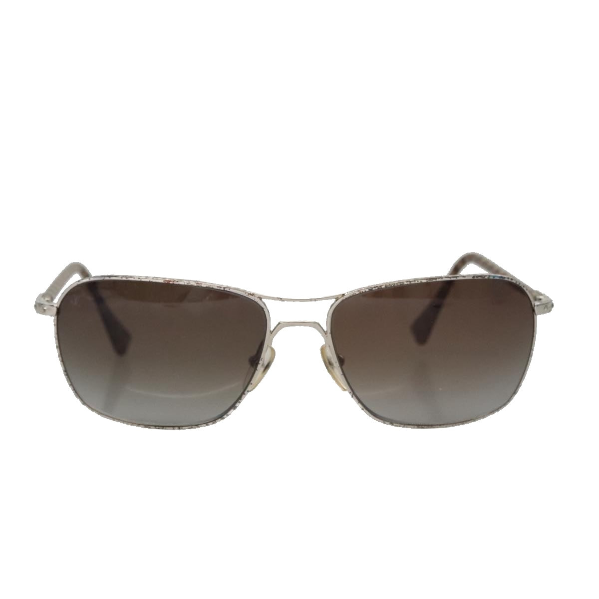 LOUIS VUITTON Damier Conspiration Sunglasses metal Brown Z0035U LV Auth am7330