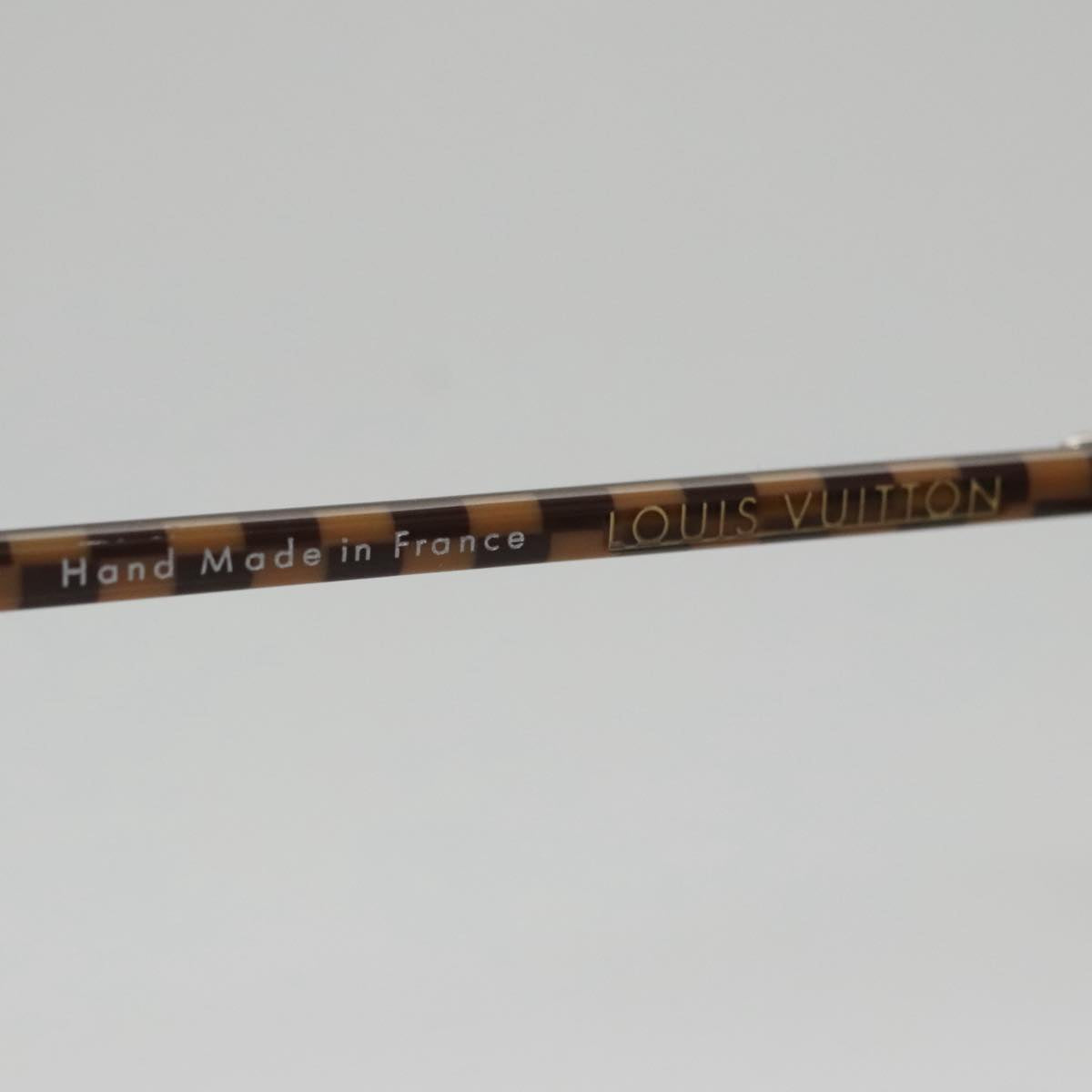 LOUIS VUITTON Damier Conspiration Sunglasses metal Brown Z0035U LV Auth am7330