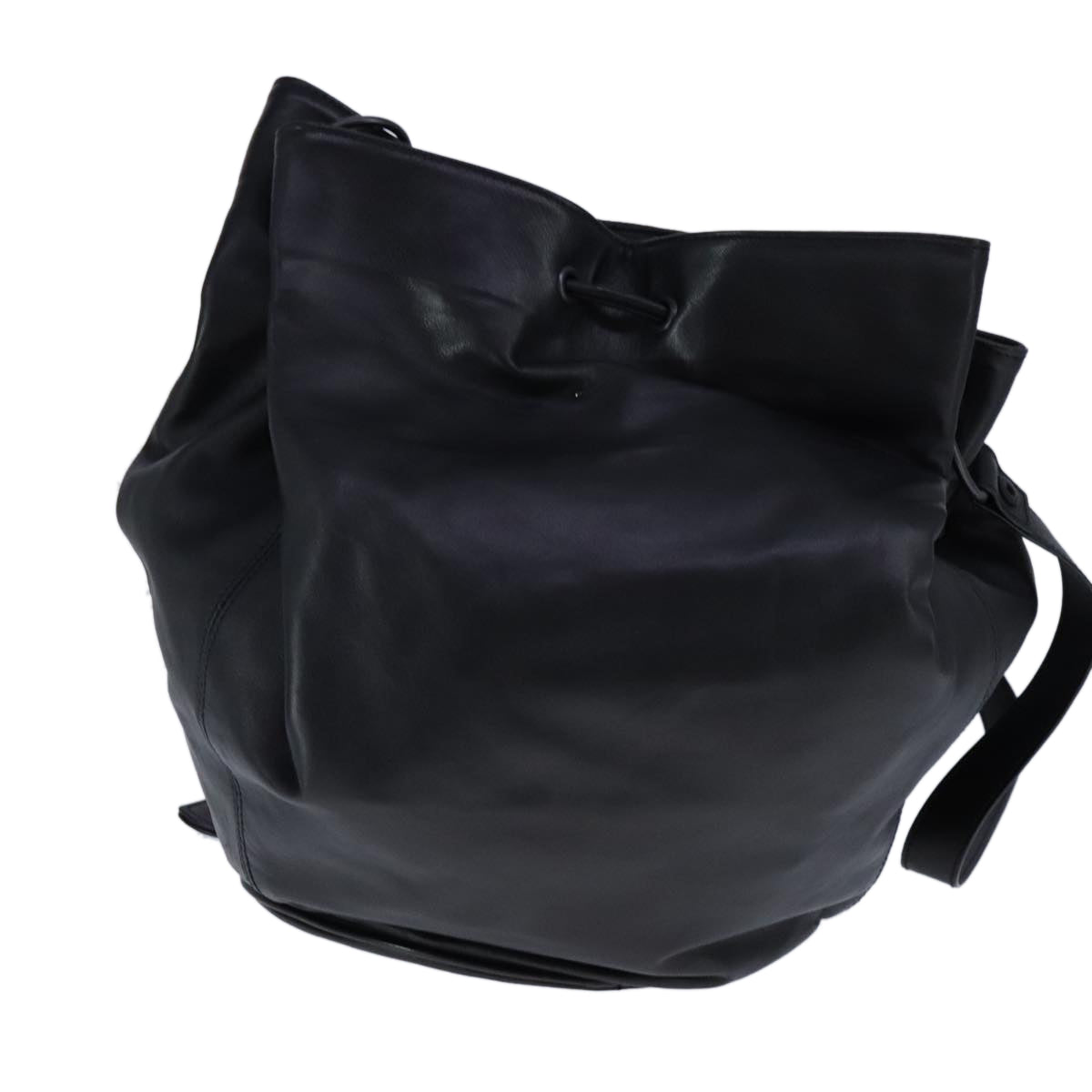 BURBERRY Shoulder Bag Leather Black Auth am7339