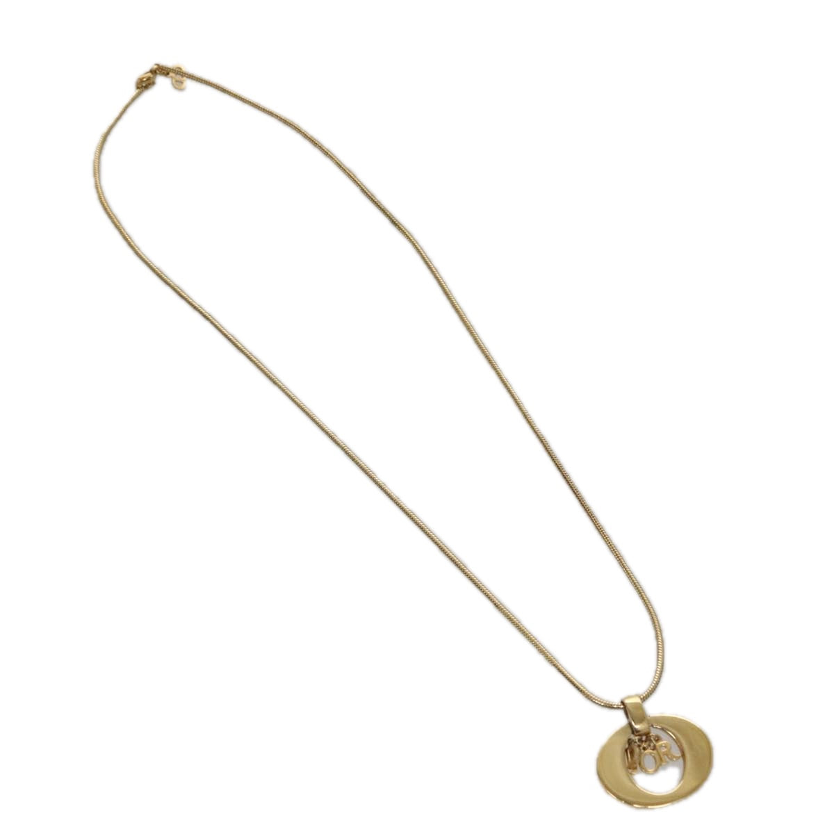 Christian Dior Necklace metal Gold Auth am7410