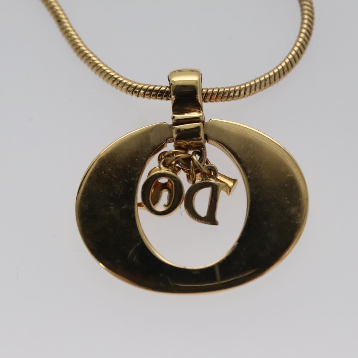 Christian Dior Necklace metal Gold Auth am7410