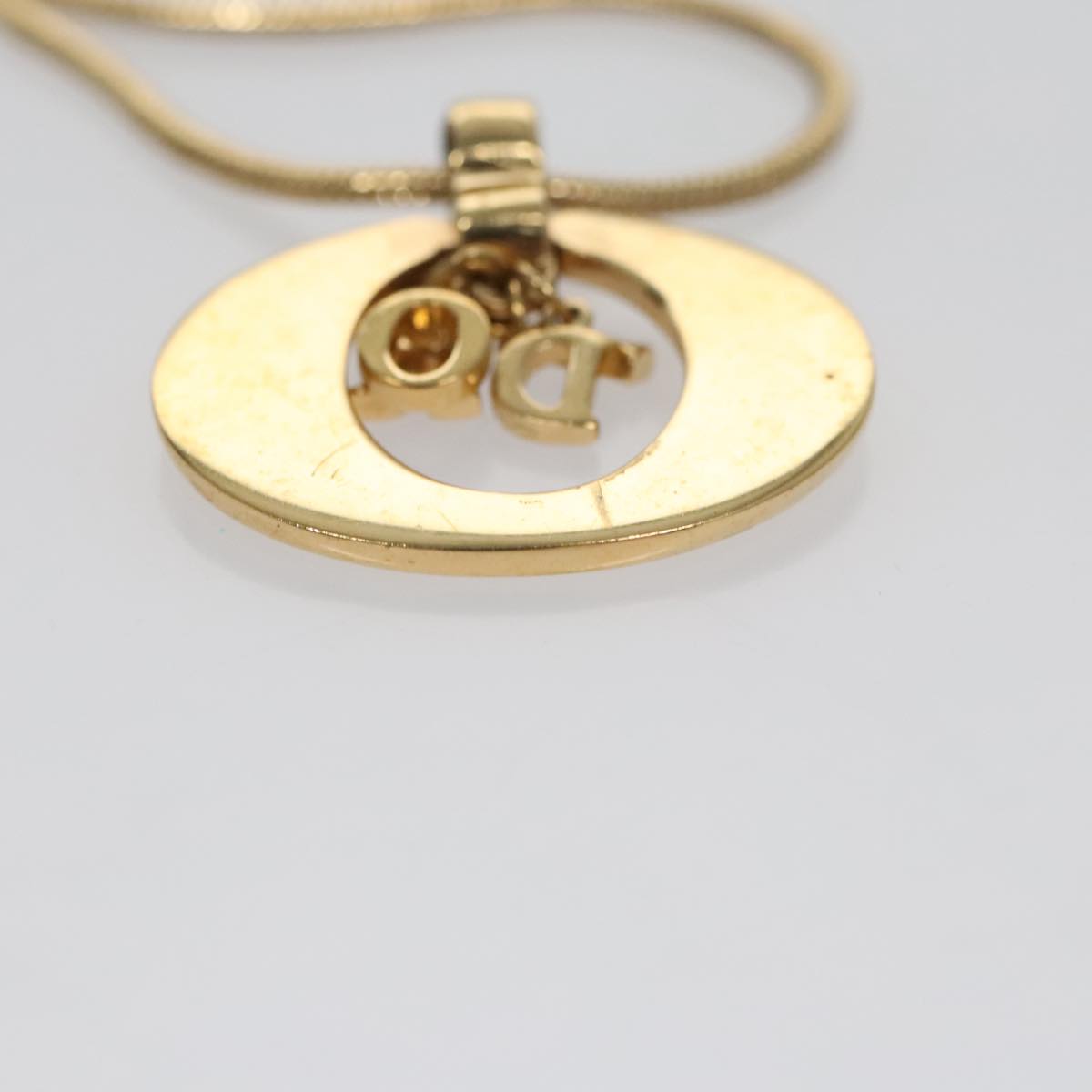 Christian Dior Necklace metal Gold Auth am7410