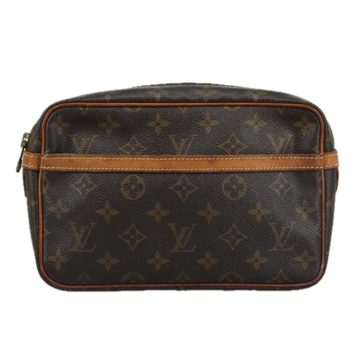 LOUIS VUITTON Monogram Compiegne 23 Clutch Bag M51847 LV Auth am7436